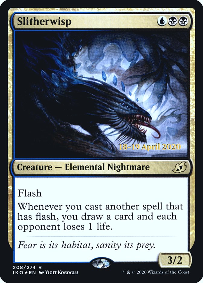 Slitherwisp [Ikoria: Lair of Behemoths Prerelease Promos] | Good Games Morley