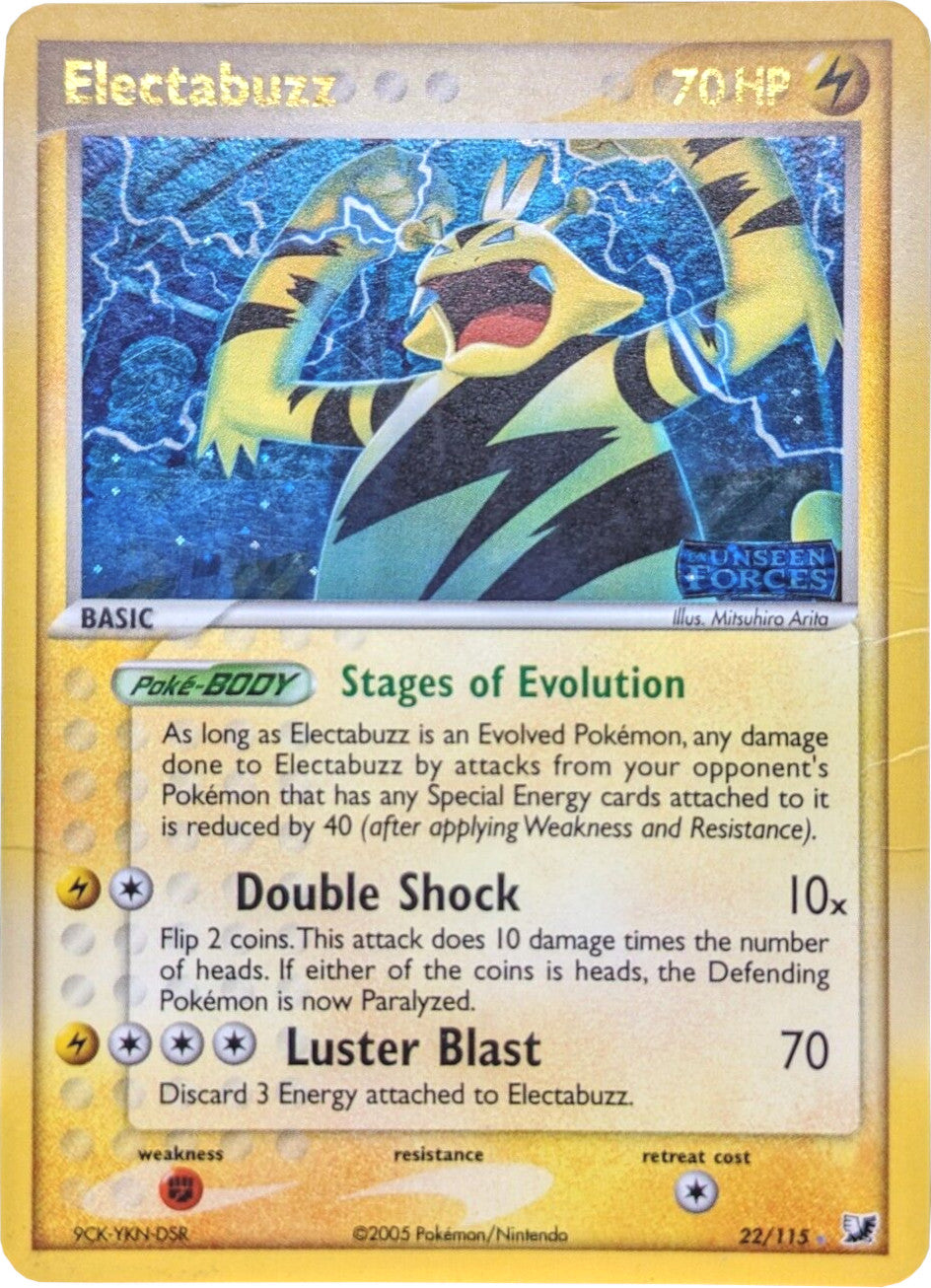 Electabuzz (22/115) (Stamped) [EX: Unseen Forces] | Good Games Morley
