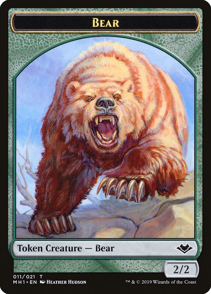 Shapeshifter (001) // Bear (011) Double-Sided Token [Modern Horizons Tokens] | Good Games Morley