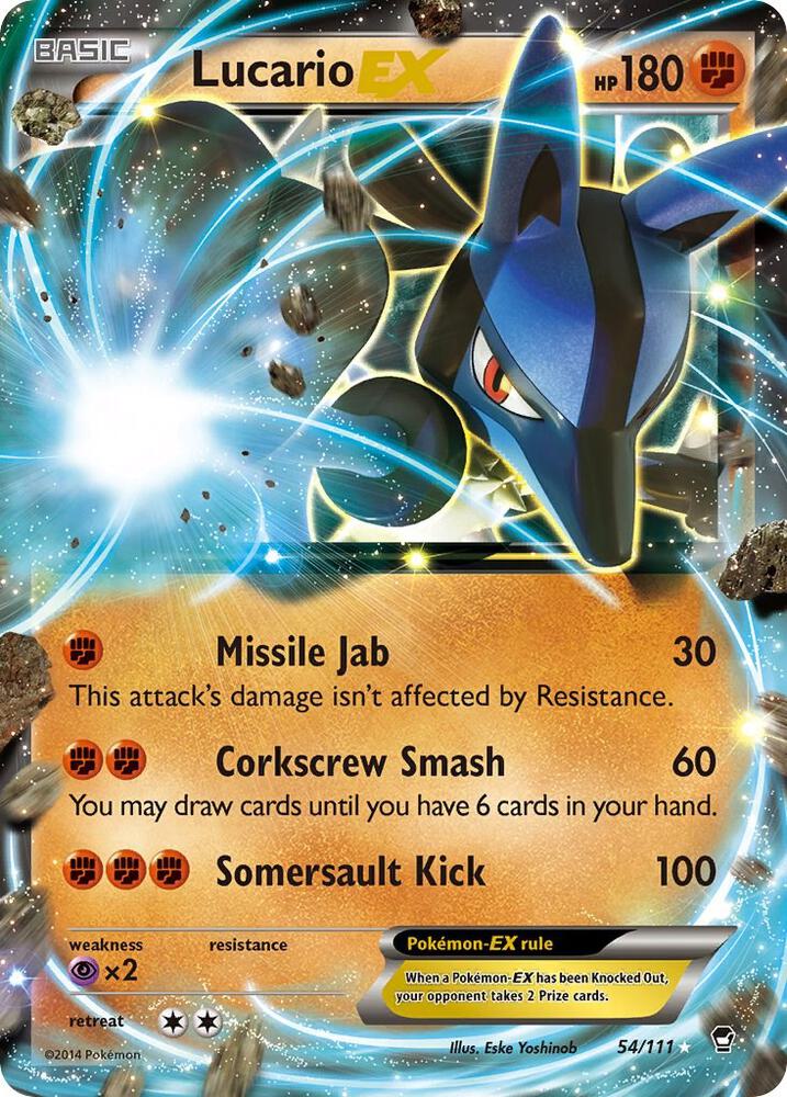 Lucario EX 54/111 (XY - Furious Fists)  - Holofoil | Good Games Morley