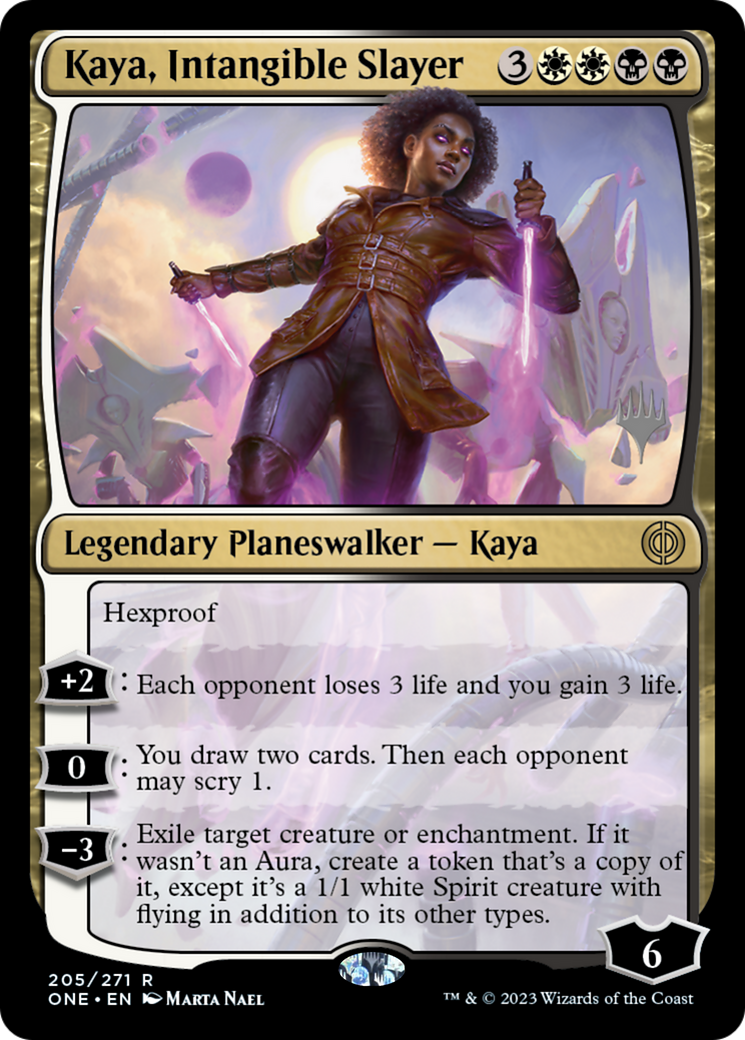 Kaya, Intangible Slayer (Promo Pack) [Phyrexia: All Will Be One Promos] | Good Games Morley