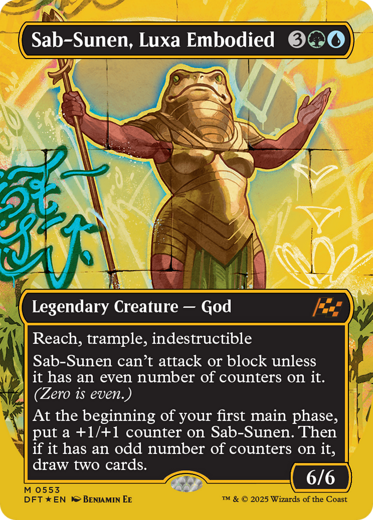 Sab-Sunen, Luxa Embodied (Borderless) (First-Place Foil) [Aetherdrift] | Good Games Morley