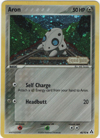 Aron (48/92) (Stamped) [EX: Legend Maker] | Good Games Morley