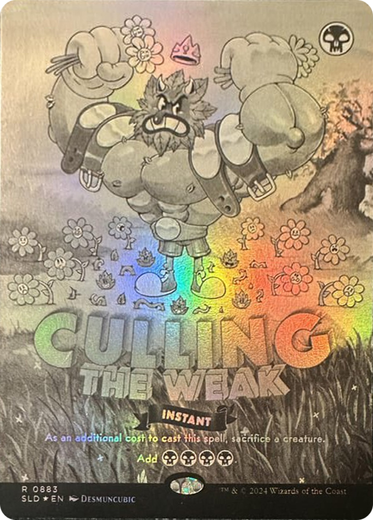 Culling the Weak (Black & White Foil) [Secret Lair Drop Series] | Good Games Morley