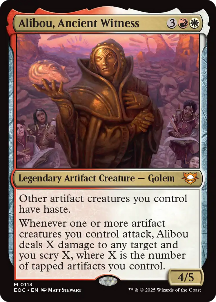 Alibou, Ancient Witness [Edge of Eternities Commander] | Good Games Morley