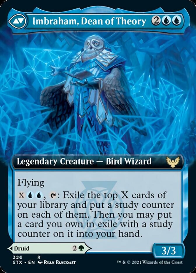 Kianne, Dean of Substance // Imbraham, Dean of Theory (Extended Art) [Strixhaven: School of Mages] | Good Games Morley
