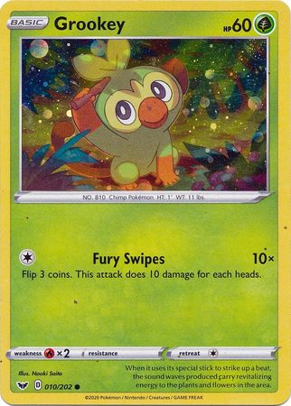 Grookey (010/202) (Cosmos Holo) [Sword & Shield: Base Set] | Good Games Morley