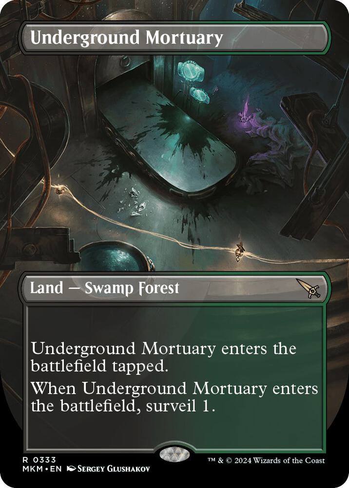 Underground Mortuary 333/286 (Murders at Karlov Manor)  - Borderless Foil | Good Games Morley
