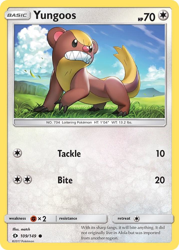 Yungoos 109/149 (SM Base Set)  | Good Games Morley
