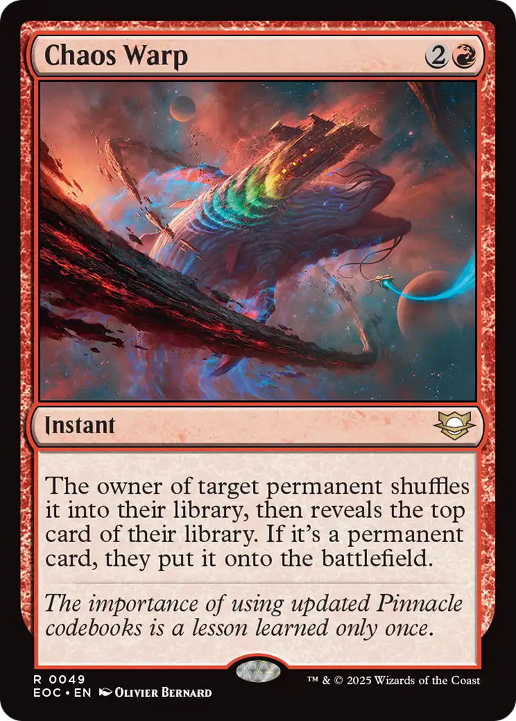 Chaos Warp [Edge of Eternities Commander] | Good Games Morley