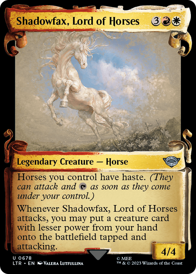 Shadowfax, Lord of Horses [The Lord of the Rings: Tales of Middle-Earth Showcase Scrolls] | Good Games Morley