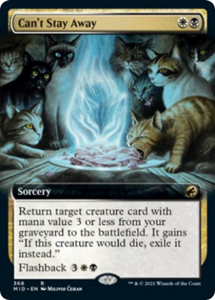 Cant Stay Away Extended Art 368 (Innistrad: Midnight Hunt)  | Good Games Morley