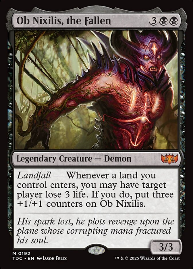 Ob Nixilis, the Fallen 192 (Commander: Tarkir: Dragonstorm)  | Good Games Morley