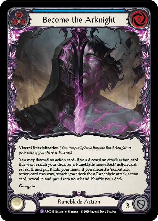 Become the Arknight [U-ARC083] (Arcane Rising Unlimited)  Unlimited Rainbow Foil | Good Games Morley
