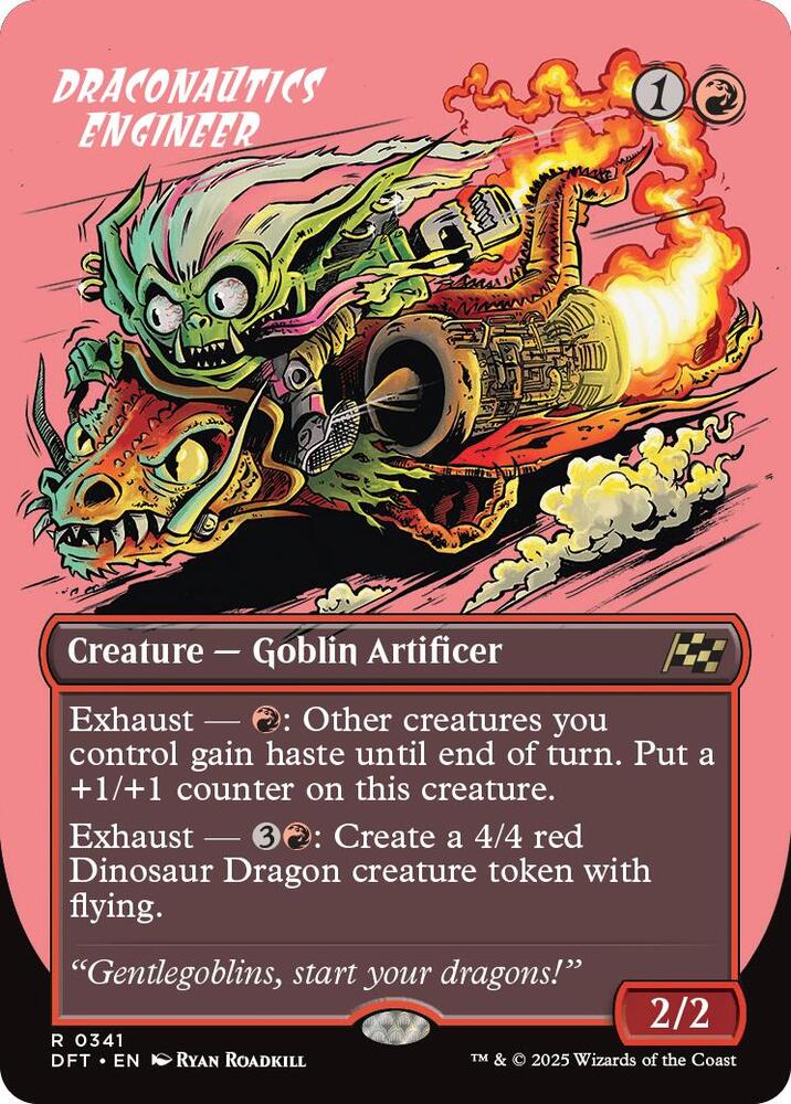 Draconautics Engineer 341/291 (Aetherdrift)  - Borderless Foil | Good Games Morley