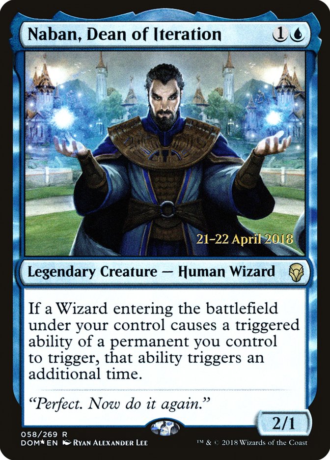 Naban, Dean of Iteration [Dominaria Prerelease Promos] | Good Games Morley