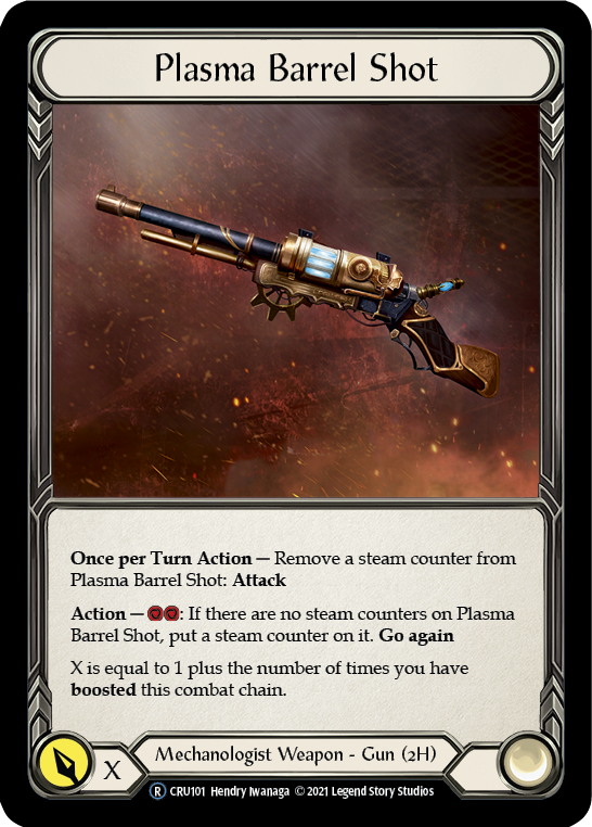 Plasma Barrel Shot [U-CRU101] (Crucible of War Unlimited)  Unlimited Normal | Good Games Morley