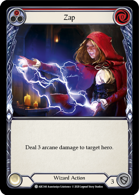 Zap (Red) [U-ARC144] (Arcane Rising Unlimited)  Unlimited Normal | Good Games Morley