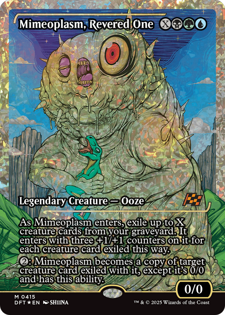 Mimeoplasm, Revered One (Showcase) (Fracture Foil) [Aetherdrift] | Good Games Morley