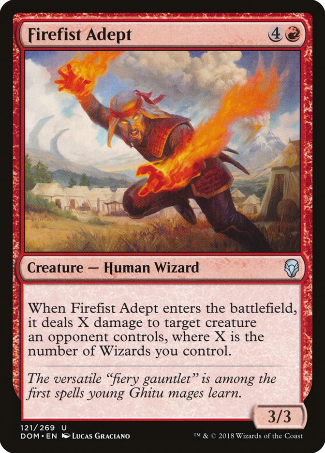 Firefist Adept 121/269 (Dominaria)  - Foil | Good Games Morley
