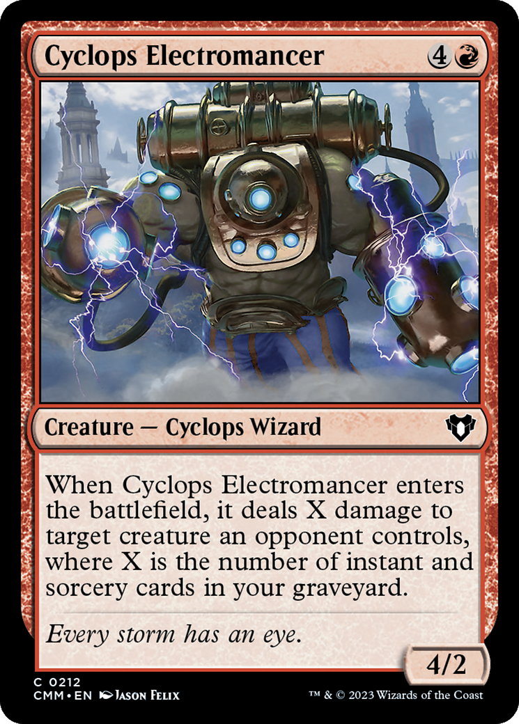 Cyclops Electromancer [Commander Masters] | Good Games Morley