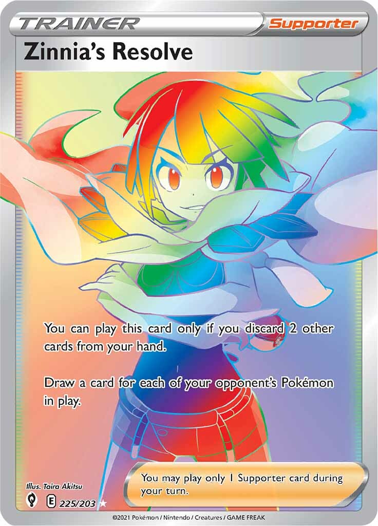 Zinnia's Resolve (225/203) [Sword & Shield: Evolving Skies] | Good Games Morley