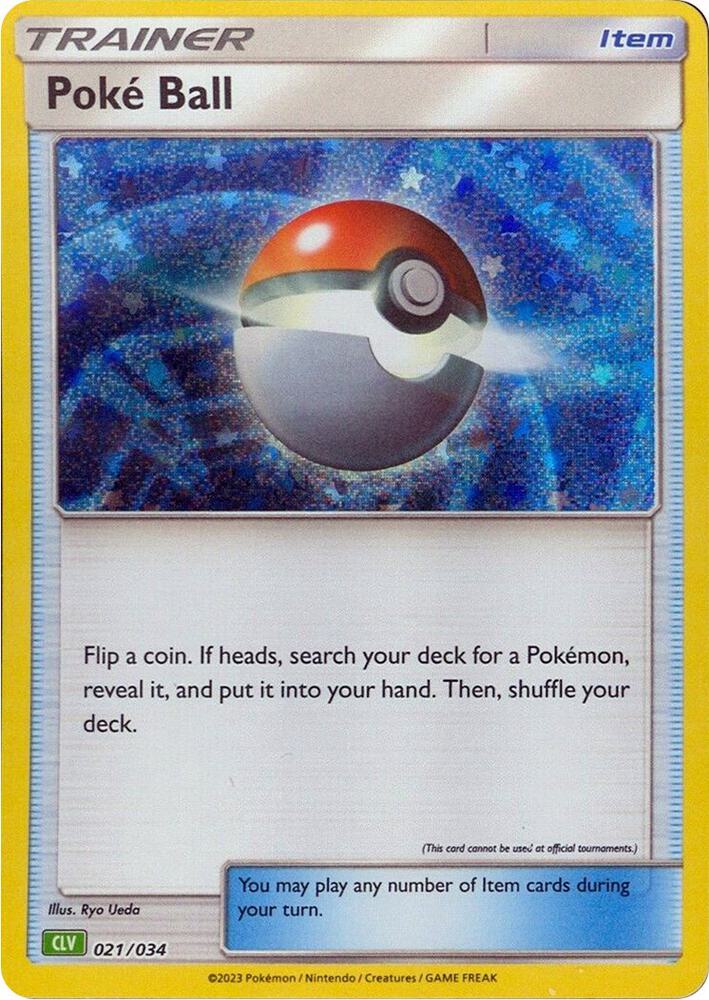 Poke Ball CLV 021/034 (Trading Card Game Classic)  - Holofoil | Good Games Morley