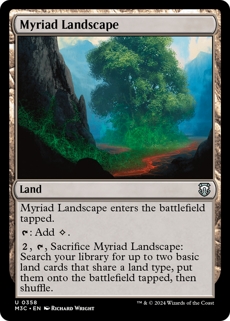 Myriad Landscape (Ripple Foil) [Modern Horizons 3 Commander] | Good Games Morley