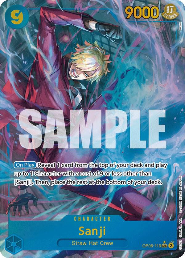 Sanji OP06-119 (Wings of the Captain)  - Alternate Art Foil | Good Games Morley