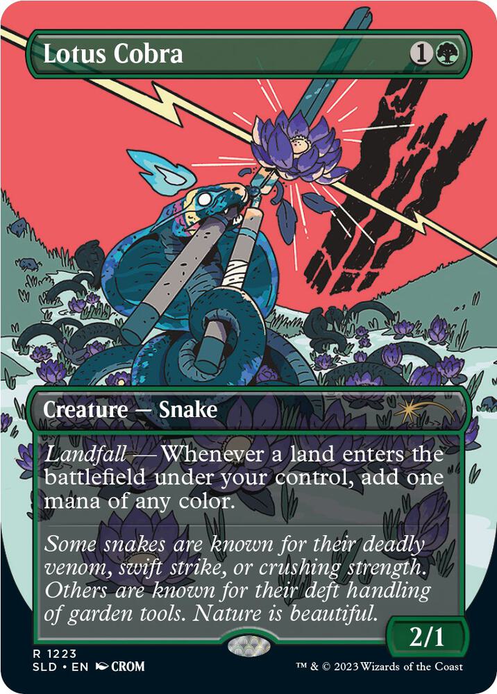 Lotus Cobra 1223 (Secret Lair Drop Series)  - Borderless Foil | Good Games Morley