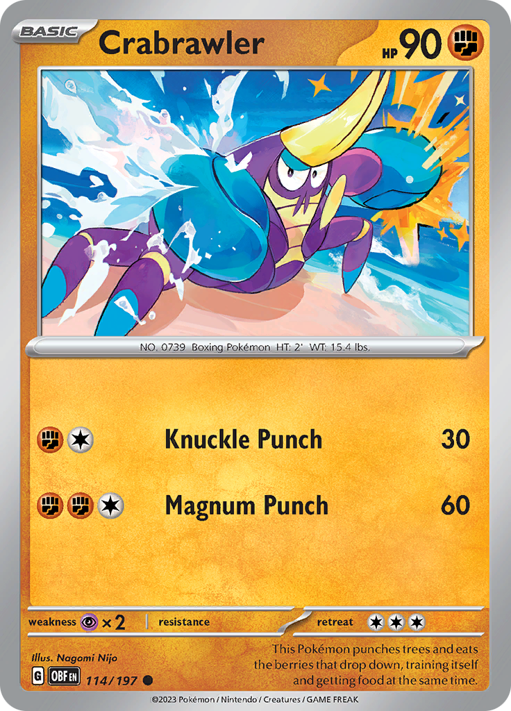 Crabrawler (114/197) [Scarlet & Violet: Obsidian Flames] | Good Games Morley