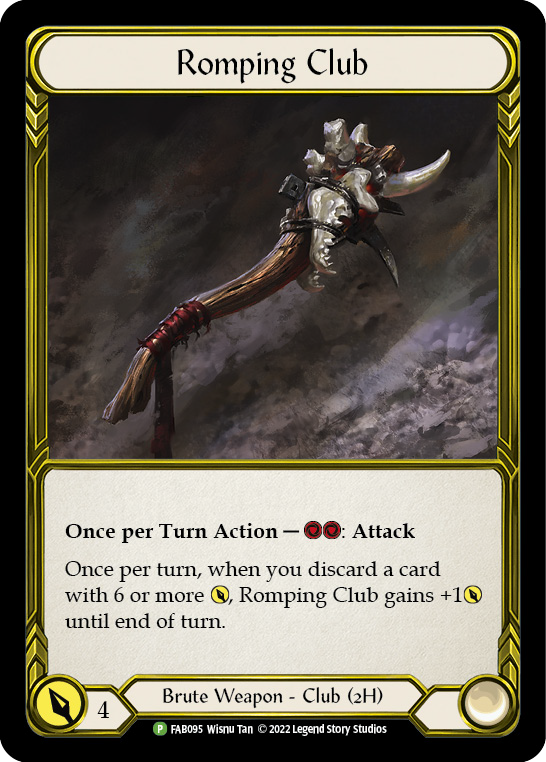 Romping Club (Golden) [FAB095] (Promo)  Cold Foil | Good Games Morley
