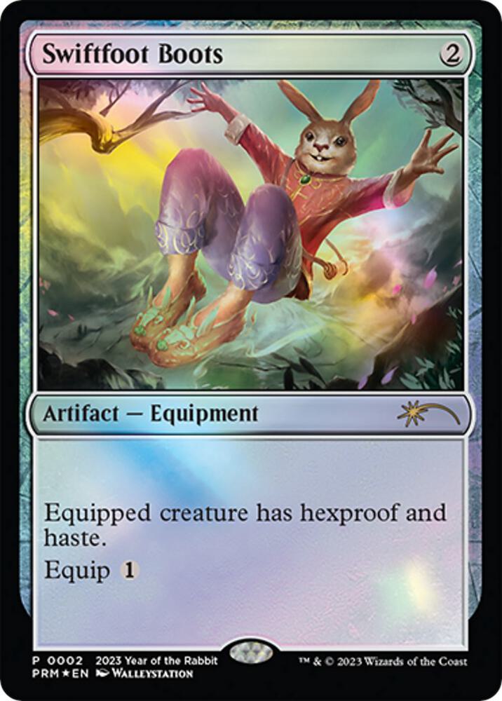 Swiftfoot Boots 2/4 (Unique and Miscellaneous Promos)  - Foil | Good Games Morley