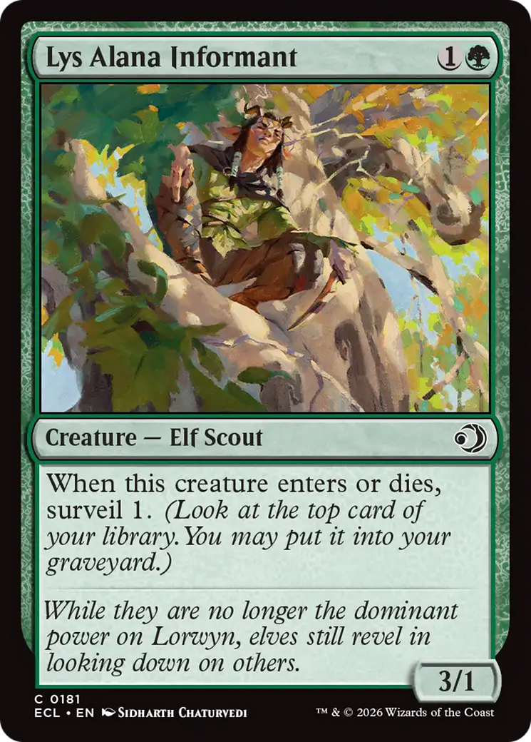 Lys Alana Informant [Lorwyn Eclipsed] | Good Games Morley