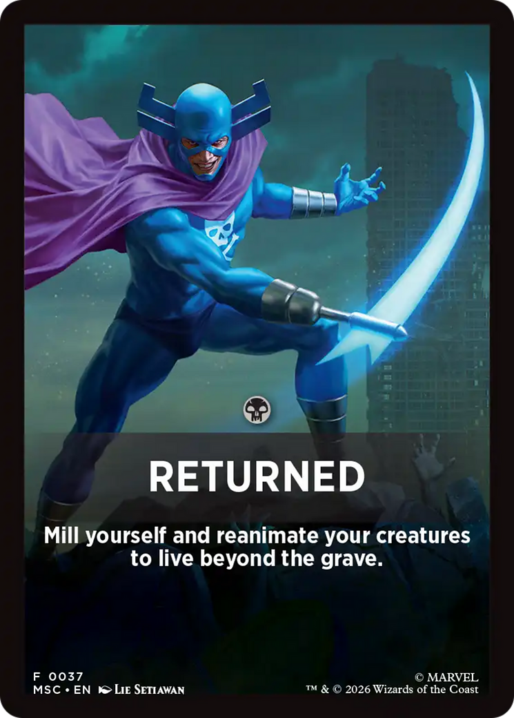 Returned Theme Card [Marvel Super Heroes Commander] | Good Games Morley