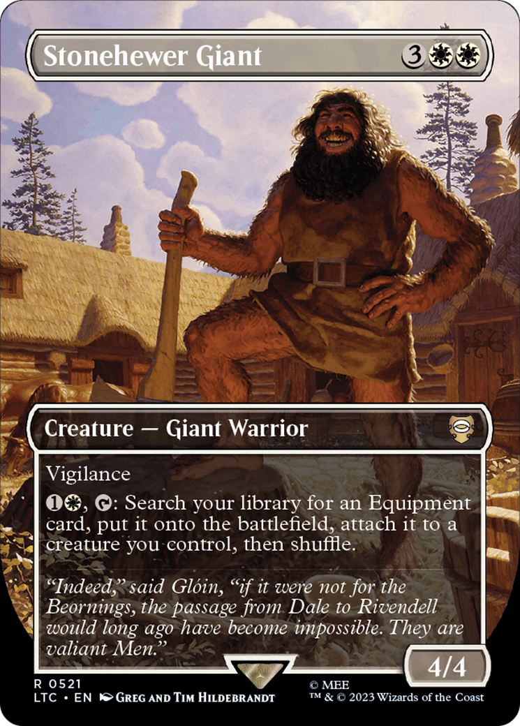 Stonehewer Giant (Borderless) [The Lord of the Rings: Tales of Middle-Earth Commander] | Good Games Morley