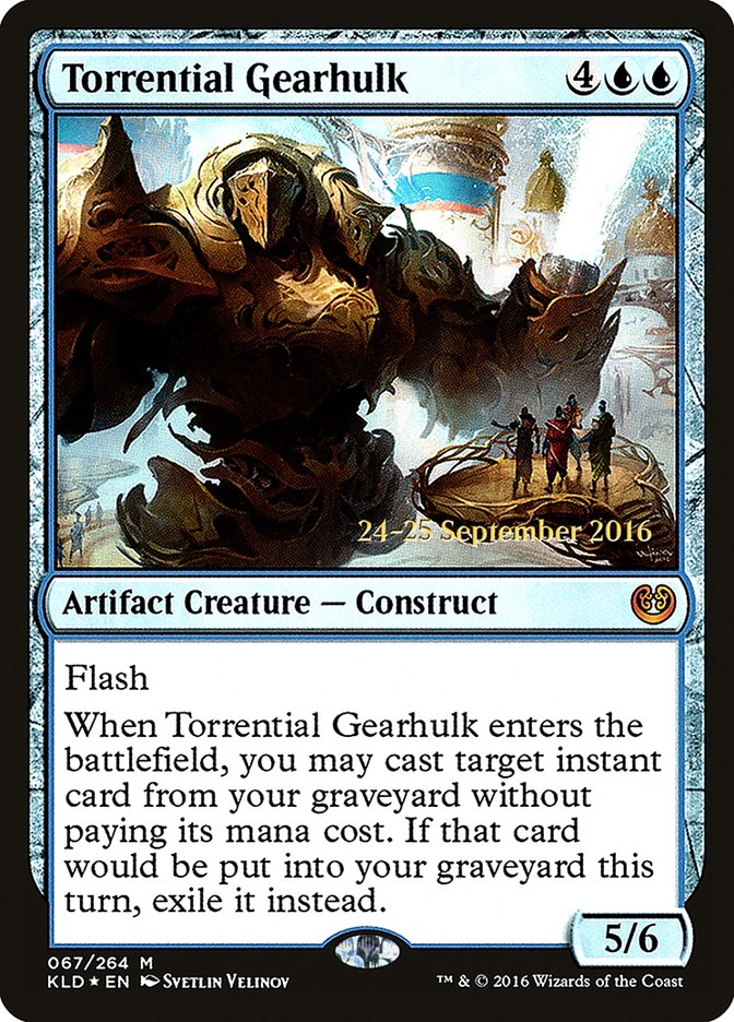 Torrential Gearhulk [Kaladesh Prerelease Promos] | Good Games Morley