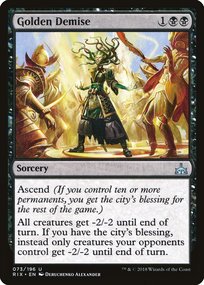 Golden Demise 73/196 (Rivals of Ixalan)  - Foil | Good Games Morley