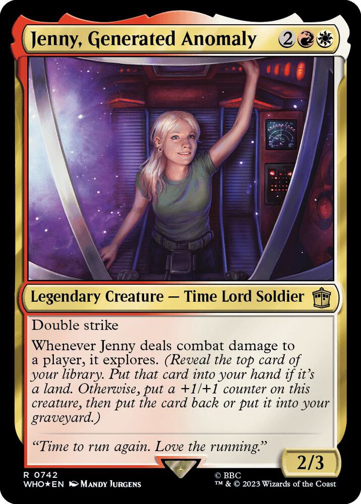 Jenny, Generated Anomaly 742/331 (Universes Beyond: Doctor Who)  - Surge Foil | Good Games Morley