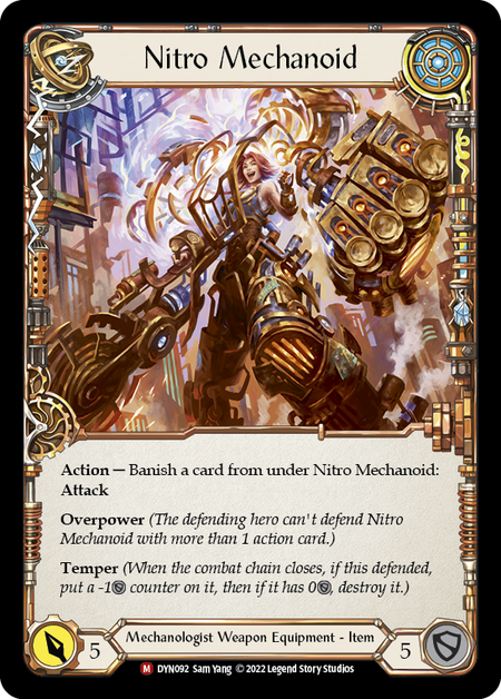 Construct Nitro Mechanoid // Nitro Mechanoid [DYN092] (Dynasty)  Rainbow Foil | Good Games Morley