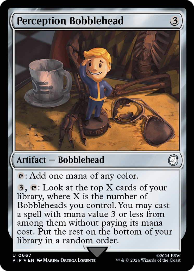Perception Bobblehead (Surge Foil) [Fallout] | Good Games Morley