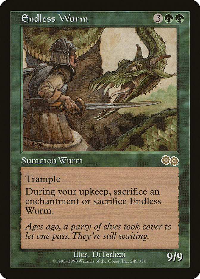 Endless Wurm 249/350 (Urza's Saga)  | Good Games Morley