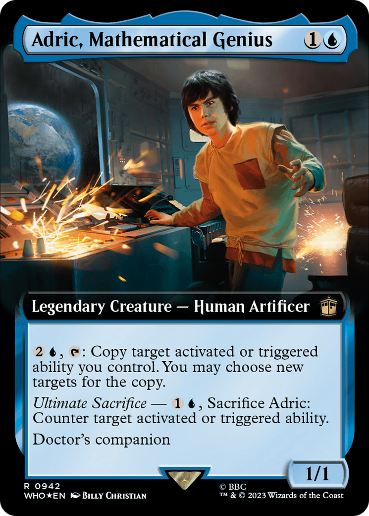 Adric, Mathematical Genius (Extended Art) (Surge Foil) [Doctor Who] | Good Games Morley