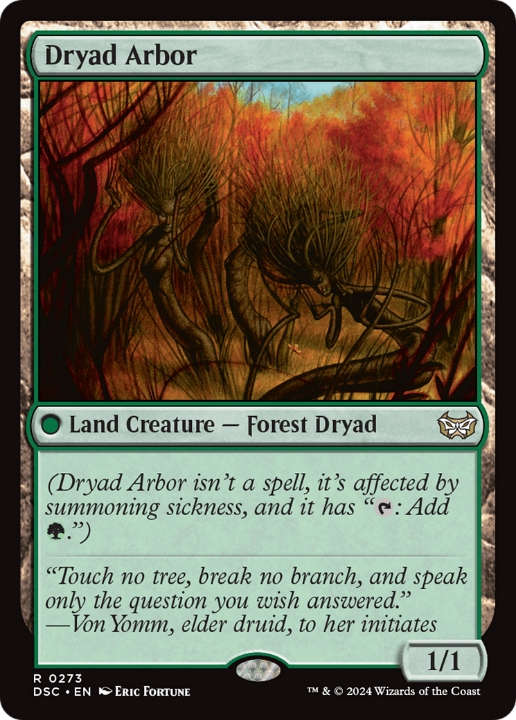 Dryad Arbor [Duskmourn: House of Horror Commander] | Good Games Morley