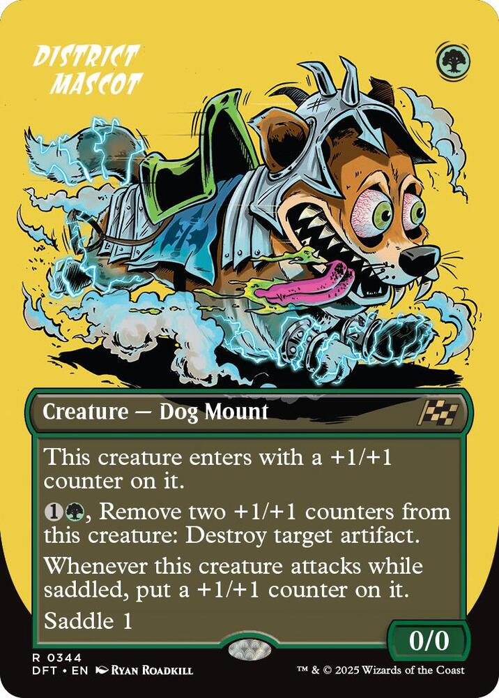 District Mascot 344/291 (Aetherdrift)  - Borderless Foil | Good Games Morley