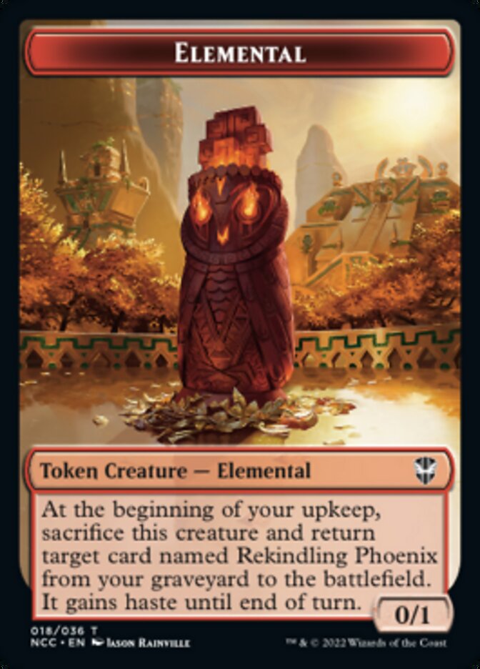Elemental (018) // Copy Double-Sided Token [Streets of New Capenna Commander Tokens] | Good Games Morley