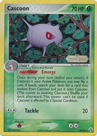 Cascoon (30/92) (Stamped) [EX: Legend Maker] | Good Games Morley