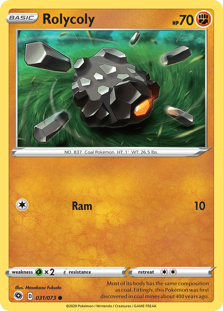 Rolycoly (031/073) [Sword & Shield: Champion's Path] | Good Games Morley