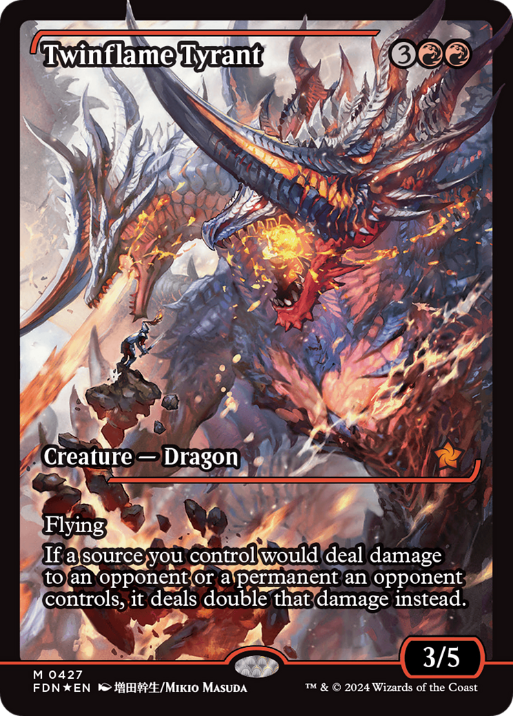 Twinflame Tyrant (Showcase) [Foundations] | Good Games Morley