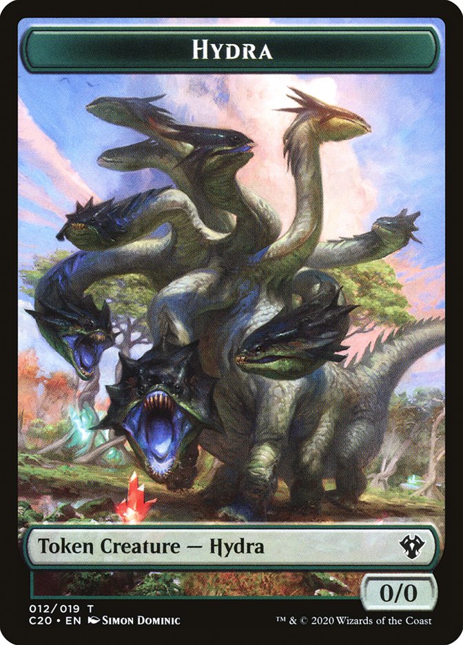 Beast (010) // Hydra Double-Sided Token [Commander 2020 Tokens] | Good Games Morley